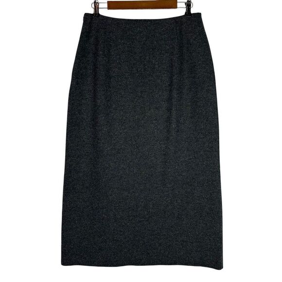 Brooks 346 Women’s size 10 Gray Wool Blend Long Skirt - Picture 1 of 7